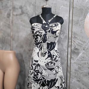 Black & White Printed Still Dress