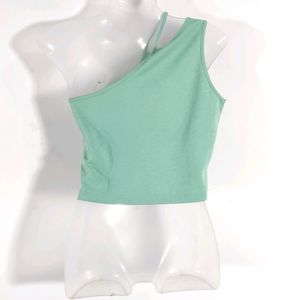 Fluorescent Green Asymmetrical Top (Women)