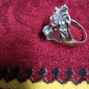 Lion Face Ring.