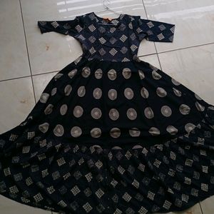 Anarkali Black Kurta Dress