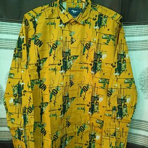 Mens Dark Yellow Colour Shirt