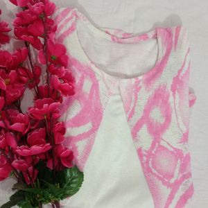 Women Pink- White Top💗