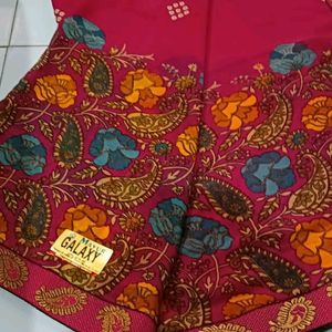 Printed Soft Saree With Unstitched Blouse