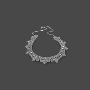 American Diamond Silver Polish Necklace