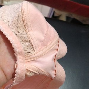 Peach Colour Without Pad Bra