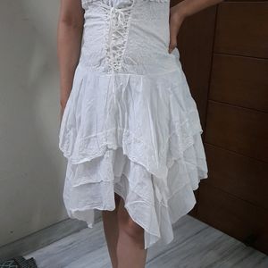 White Layed Dress