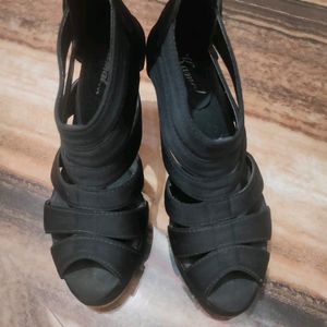 Black Platform Heel