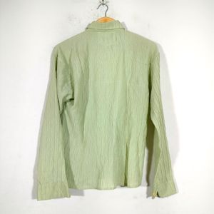 Mint Green Crushed Pattern Shirts (Women's)