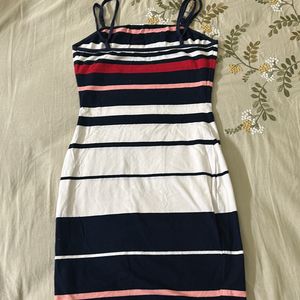 Striped BodyCon Dress (size fits Xs Only)