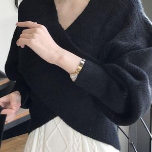 Cross Wrap Pull Over Sweater