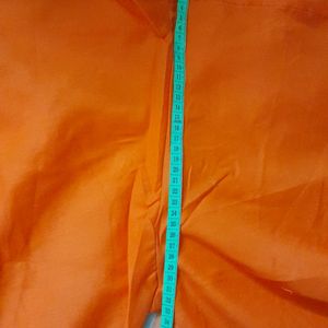 Beautiful orange colour pure cotton churidar pant.