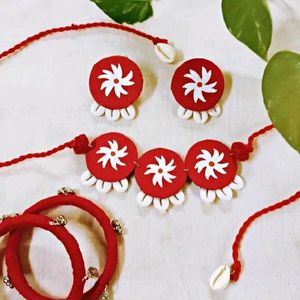 Fabric Jewelry Set No 18