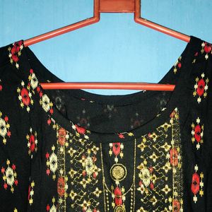 Short Black Kurti For Women