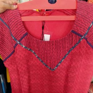 W Brand Latest Kurti Designer Red