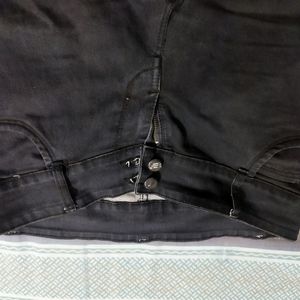 Black And Grey Colour Jeans