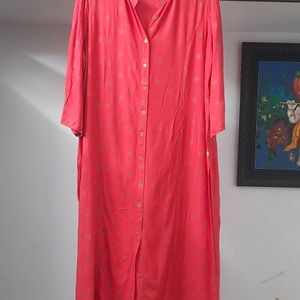 Pink Printed Kurta