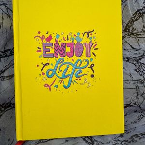 Yellow Floral Inspirational Journal Diary(book).