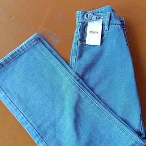 Urbanic Wide Leg Blue Jeans For Women