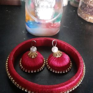 Bangle And Matching Earrings