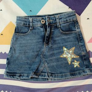 Denim Skirt For Kids Girls