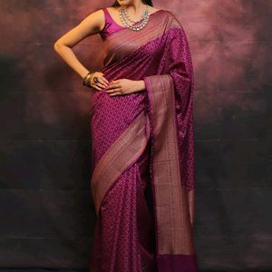 🌸Banarasi Soft Silk Saree .*🌸