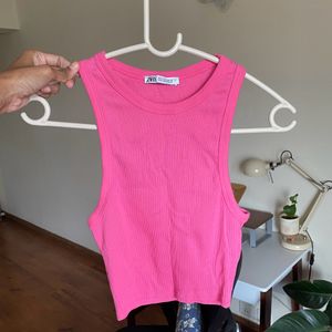 ZARA Pink Crop Top