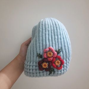 Embroidered Knitted Beanie