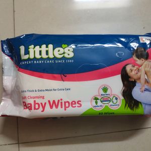 Combo Of Baby Wet Sheet And Wipes