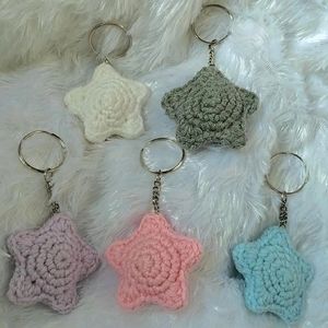 Crochet Star Keychain