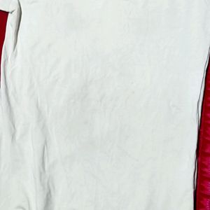 Circle Neck White Tshirt For Men