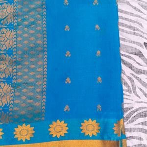 blue colour saree