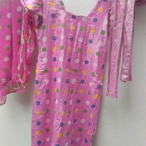 Pink Kurti  Set