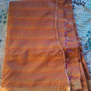 Handloom Cotton Silk Multi Color Zari Border