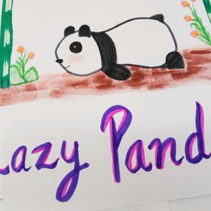 Lazy Panda Poster