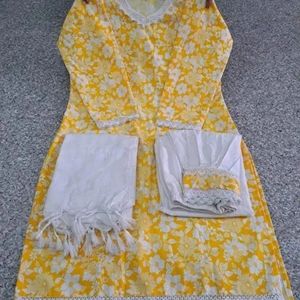 Kurta Pant Dupatta Set For Women