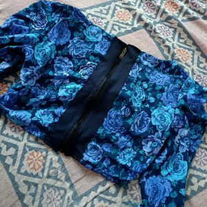 Floral Corset Top ( Puff Sleeve)