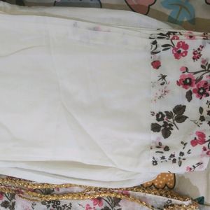 Pure Cotton Anarkali Kurti Set(XL)