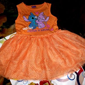 Disney Branded Barbie Frock New With Tag