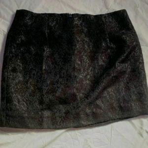 Black Mini Lace Skirt