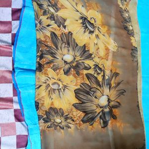 Combo Of Three Sarees With Stitched Blouses