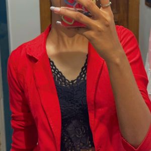 Mary Jane Red Blazer