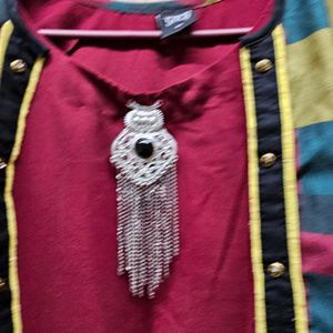 Soch Maroon Kurti