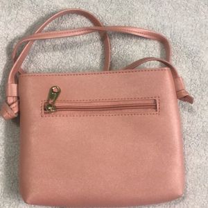 Pink Shiny Sling Bag