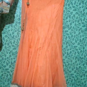 Orange Lehenga Set