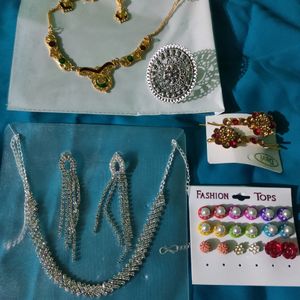 Combo With 2Jwellery Set Or 9 Earrings &Studs