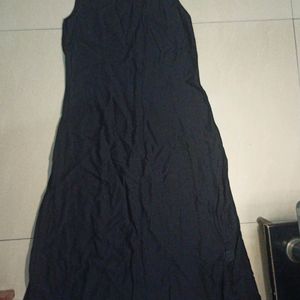 Women Sleeveless Black Kurta