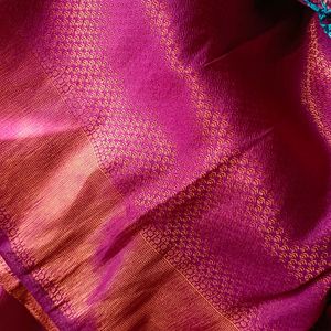 Copper Zeri Silk Saree