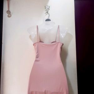 Peach Color Summer Dress