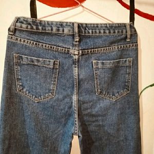 Blue Wide Leg Jeans