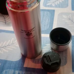 New Steel Vacuum Flask With Pouch Bag